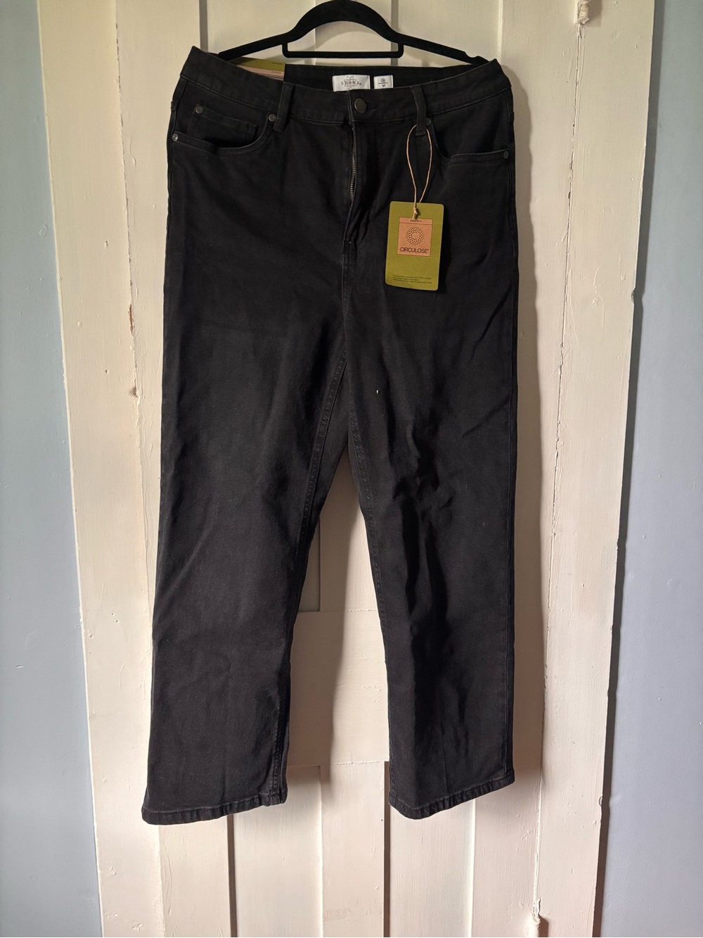 Straight-Fit Womens Black Jeans by Serra